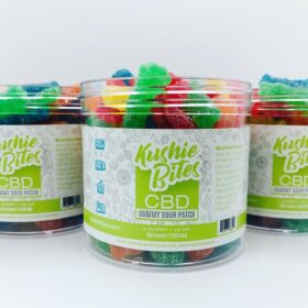 Kushie Bites CBD Gummy Sour Patch 25mg for sale